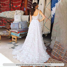 Load image into Gallery viewer, Beach Wedding Dress-Lace A-Line Lace Beach Wedding Dress | Wedding Dresses