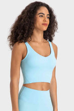 Load image into Gallery viewer, Womens Activewear-Deep V-Neck Crop Sports Bra | Activewear/Activewear Sets