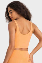 Load image into Gallery viewer, Womens Activewear-Deep V-Neck Crop Sports Bra | Activewear/Activewear Sets