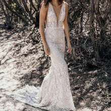 Load image into Gallery viewer, Mermaid Wedding Dress-Backless Wedding Gown | Wedding Dresses