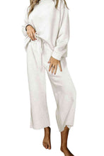 Load image into Gallery viewer, Womens Pants Set-Dropped Shoulder Top and Pants Set
