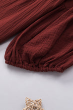 Load image into Gallery viewer, Womens Blouse-Dropped Shoulder V-Neck Blouse | Tops/Blouses & Shirts