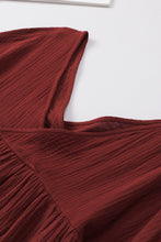 Load image into Gallery viewer, Womens Blouse-Dropped Shoulder V-Neck Blouse | Tops/Blouses & Shirts