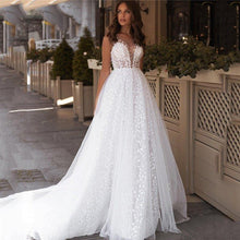 Load image into Gallery viewer, Beach Wedding Dress-A Line Lace Wedding Dress | Wedding Dresses