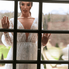 Load image into Gallery viewer, Lace Beach Wedding Dress-Backless A Line Lace Wedding Dress | Wedding Dresses