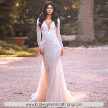 Load image into Gallery viewer, Mermaid Wedding Dress-Backless Long Sleeve Lace Wedding Dress | Wedding Dresses