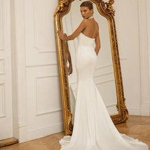Load image into Gallery viewer, Simple Mermaid Wedding Dress-Sweetheart Satin Bridal Gown | Wedding Dresses