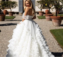 Load image into Gallery viewer, Sexy Wedding Dress-Backless Vintage Wedding Dress | Ruffles | Wedding Dresses