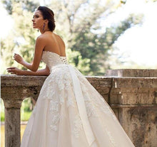 Load image into Gallery viewer, Lace Wedding Dress- Sweetheart Wedding Dress with Belt | Wedding Dresses