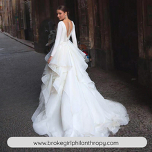 Load image into Gallery viewer, Princess Wedding Dress-Graceful Ruffles Organza Court Train | Wedding Dresses