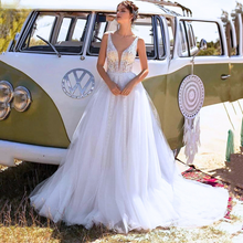 Load image into Gallery viewer, Bohemian Wedding Dress-Backless Lace Princess Wedding Dress | Wedding Dresses