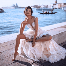 Load image into Gallery viewer, Vintage Lace Wedding Dress-Backless Wedding Dress | Wedding Dresses