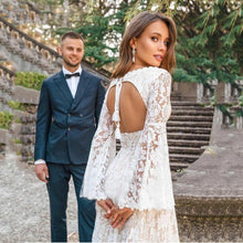 Load image into Gallery viewer, Bohemian Wedding Dress-Lace Beach Wedding Dress | Wedding Dresses