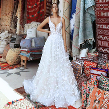 Load image into Gallery viewer, Modern Wedding Dress- Modest Beach Wedding Dress | Wedding Dresses