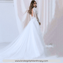 Load image into Gallery viewer, Mermaid Wedding Dress-Sexy Flower Lace Backless Wedding Gown | Wedding Dresses