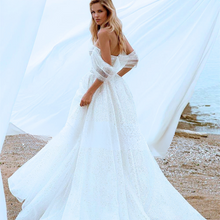 Load image into Gallery viewer, Beach Wedding Dress-Off Shoulder Princess Wedding Gown | Wedding Dresses