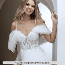 Load image into Gallery viewer, Princess Wedding Dress-Lace Off Shoulder A Line Wedding Dress | Wedding Dresses