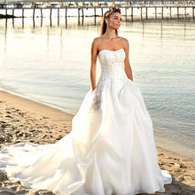 Load image into Gallery viewer, Beach Wedding Dress-Princess Ruffles Wedding Dress Pockets | Wedding Dresses
