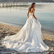 Load image into Gallery viewer, Beach Wedding Dress-Princess Ruffles Wedding Dress Pockets | Wedding Dresses
