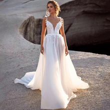 Load image into Gallery viewer, Sexy Wedding Dress- Romantic Flowers Pleats and Straps Gown | Wedding Dresses