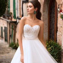 Load image into Gallery viewer, Princess Bridal Gown-Romantic Strapless Lace Up Wedding Dress | Wedding Dresses
