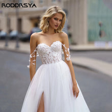 Load image into Gallery viewer, Backless Wedding Dress-A Line Sweetheart Wedding Gown | Wedding Dresses