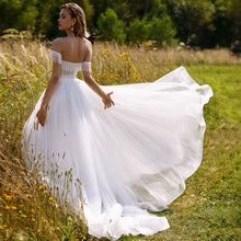 Load image into Gallery viewer, Bohemian Bridal Gown | A Line Tassel Wedding Dress