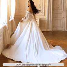 Load image into Gallery viewer, Lace Wedding Dress-Backless Strapless Vintage Wedding Dress | Wedding Dresses