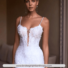 Load image into Gallery viewer, Mermaid Wedding Dress-Backless Sweetheart Lace Wedding Dress | Wedding Dresses