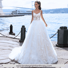 Load image into Gallery viewer, Vintage Lace Wedding Dress-Sexy Backless Sweetheart Wedding Dress | Wedding Dresses