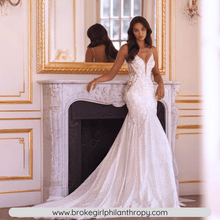 Load image into Gallery viewer, Mermaid Wedding Dress-Sexy Backless Mermaid Wedding Dress | Wedding Dresses