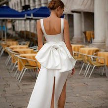 Load image into Gallery viewer, Short Wedding Dress-Sexy Short Wedding Dress | Bow Detail | Wedding & Bridal Party Dresses