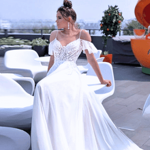 Load image into Gallery viewer, Sexy Wedding Dress-Sweetheart Ruffles Backless Chapel Train | Wedding Dresses