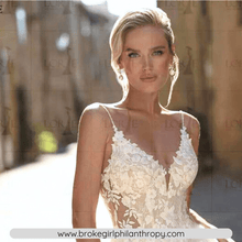 Load image into Gallery viewer, Sexy Wedding Dress-Bohemian Lace V Neck Beach Bridal Gown | Wedding Dresses