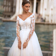 Load image into Gallery viewer, Sexy Wedding Dress-V Neck Lace Wedding Dress | Wedding Dresses