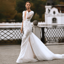 Load image into Gallery viewer, Mermaid Wedding Dress-Sexy Backless Lace Vintage Wedding Dress | Wedding Dresses