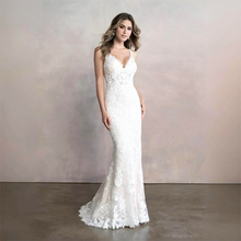 Load image into Gallery viewer, Sexy Sheath Wedding Dress-Sexy Beach Wedding Gown | Wedding Dresses