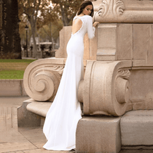 Load image into Gallery viewer, Sexy Mermaid Wedding Dress-Satin Lace Mermaid Wedding Gown | Wedding Dresses