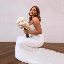 Load image into Gallery viewer, Sexy Mermaid Wedding Dress in Off Shoulder Design