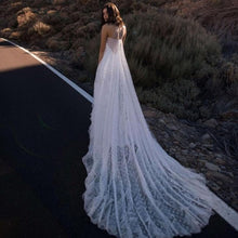 Load image into Gallery viewer, Simple Wedding Dress-Lace Backless Beach Wedding Dress | Wedding Dresses