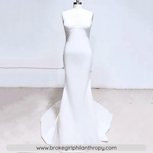 Load image into Gallery viewer, Mermaid Wedding Dress-Simple Backless Mermaid Beach Wedding Dress | Wedding Dresses