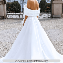 Load image into Gallery viewer, Bohemian Wedding Dress-Off the Shoulder Bridal Gown | Wedding Dresses