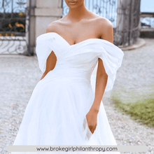 Load image into Gallery viewer, Bohemian Wedding Dress-Off the Shoulder Bridal Gown | Wedding Dresses