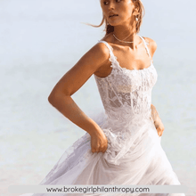Load image into Gallery viewer, Beach Wedding Dress-Bohemian Backless Wedding Dress | Wedding Dresses