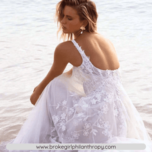 Load image into Gallery viewer, Beach Wedding Dress-Bohemian Backless Wedding Dress | Wedding Dresses