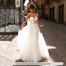 Load image into Gallery viewer, Beach Wedding Dress-Sweetheart A Line Lace Wedding Dress | Wedding Dresses