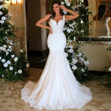 Load image into Gallery viewer, Sweetheart Mermaid Lace Wedding Dress- Flowers & Beading Broke Girl Philanthropy