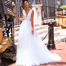 Load image into Gallery viewer, Sexy Lace Wedding Dress | Deep V Neck Backless Bridal Gown