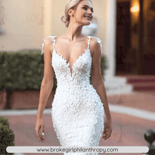 Load image into Gallery viewer, Vintage Wedding Dress-Lace Mermaid Wedding Dress | Wedding Dresses
