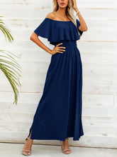 Load image into Gallery viewer, Maxi Dress | Off-Shoulder Slit Long Dress